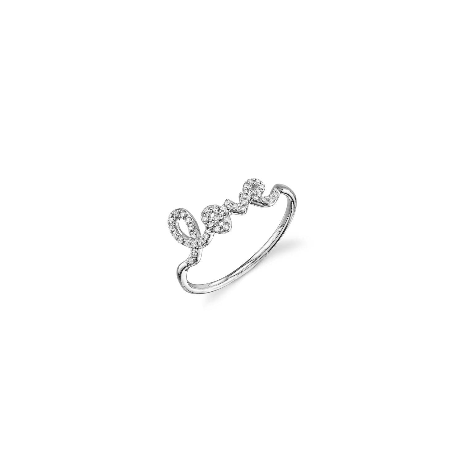Petite Love Ring in white gold