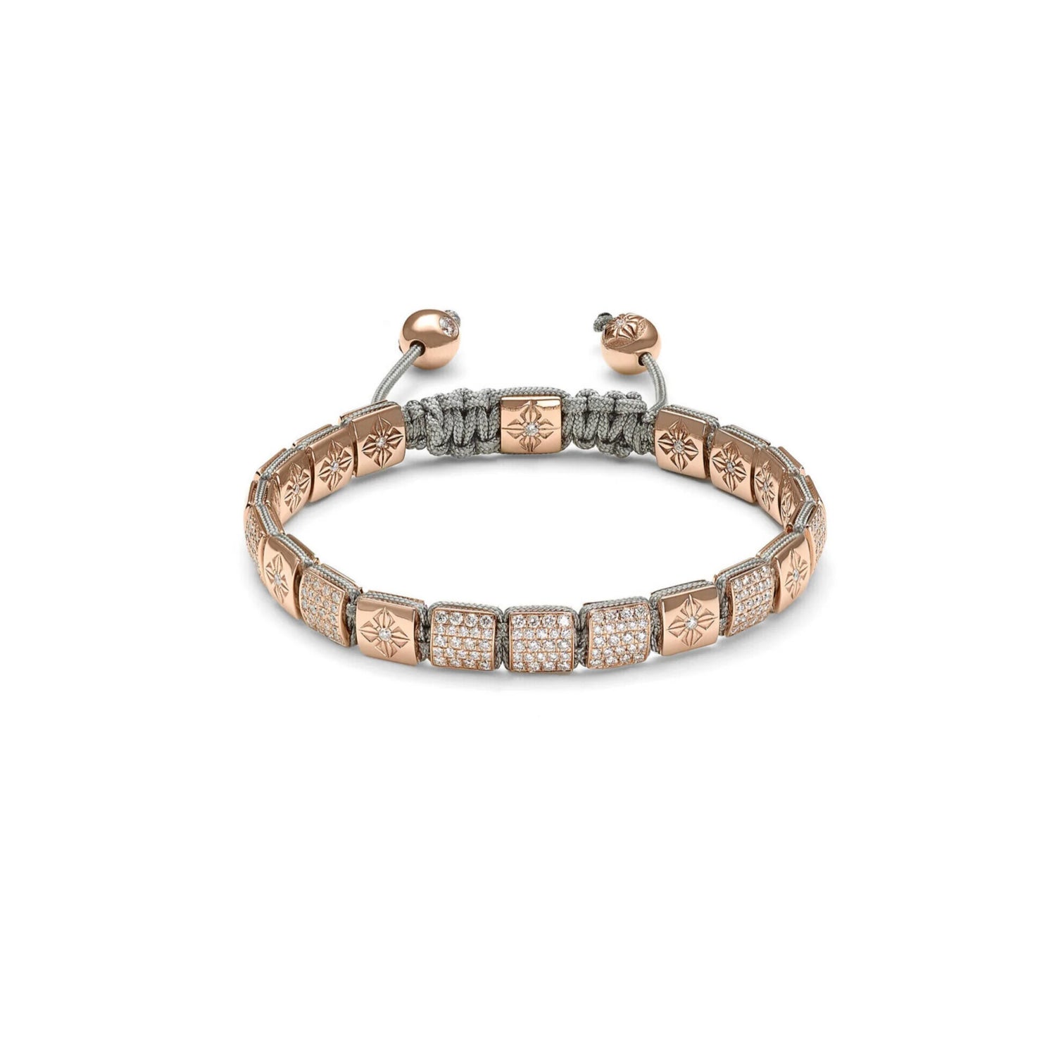 Rose Gold Diamond Lock Bracelet