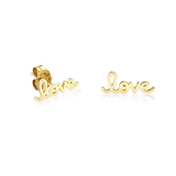 Tiny Pure Love Script Studs