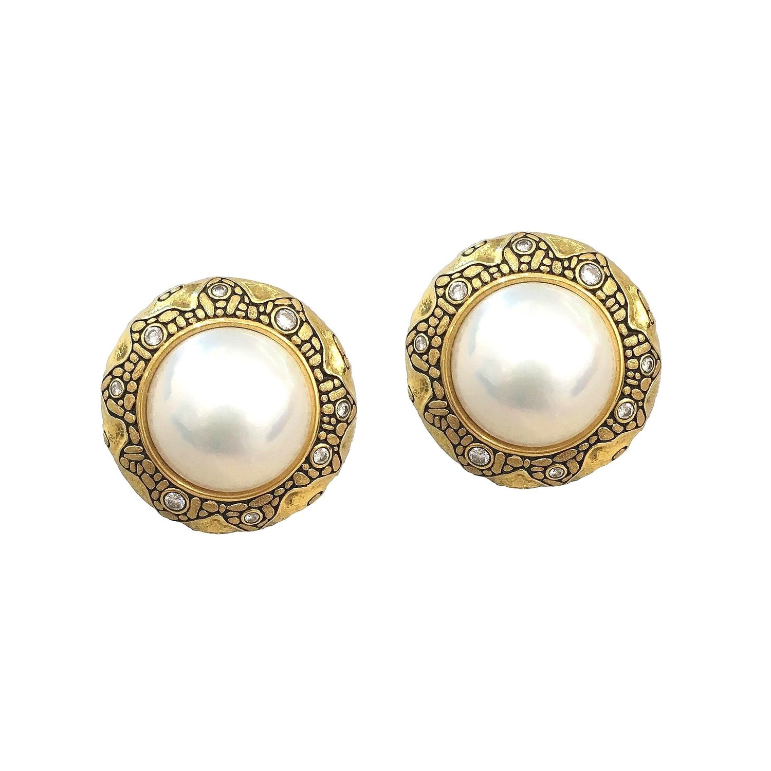 Mabe Pearl Earrrings