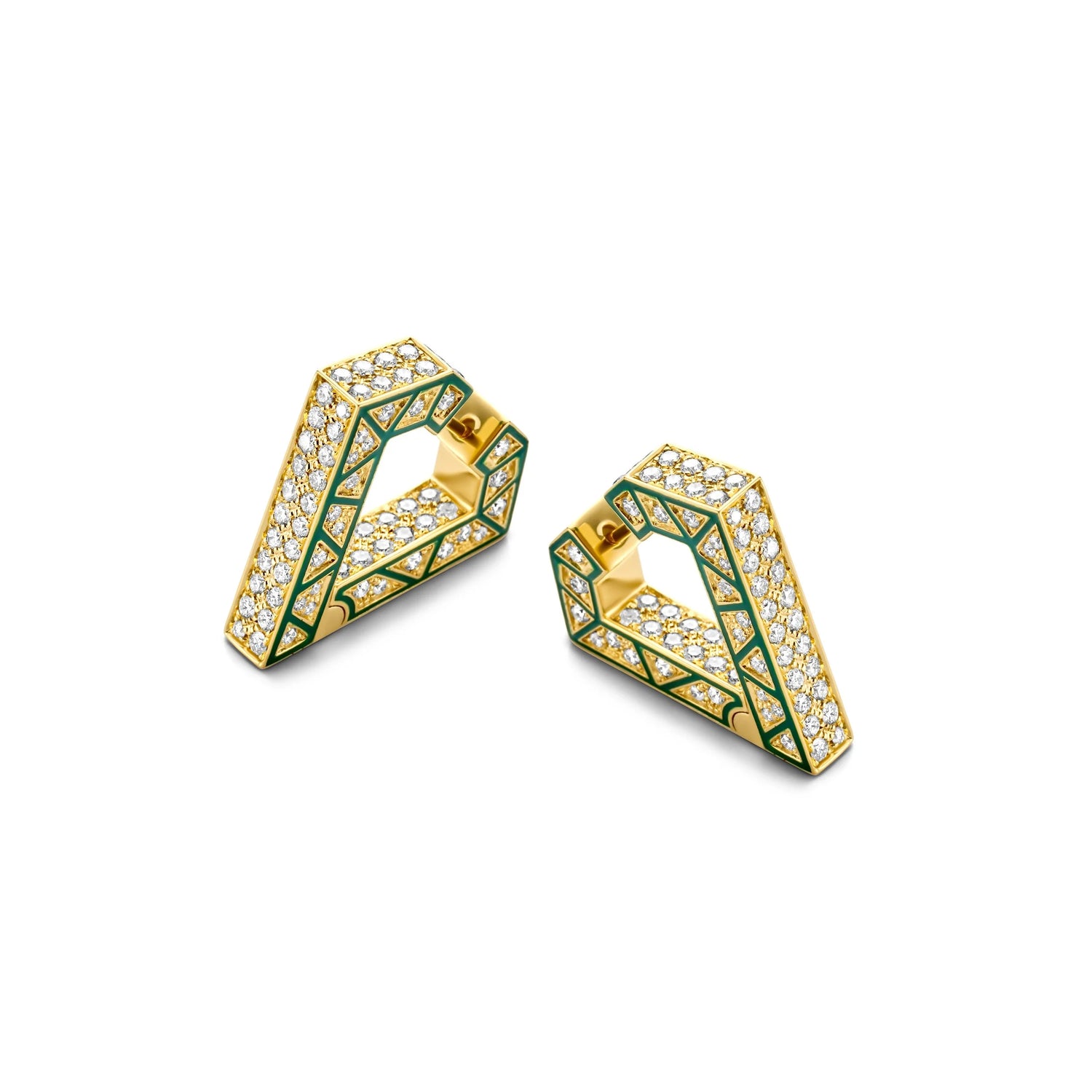 Brute Diamanti Enamel Earrings