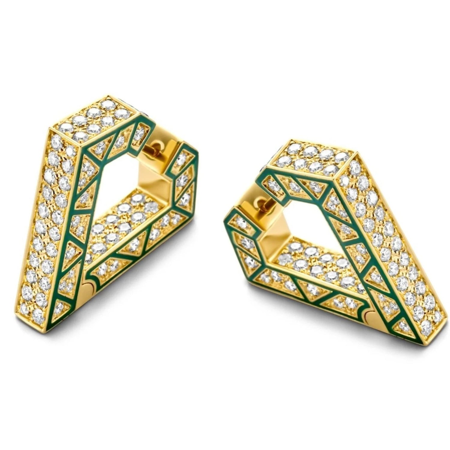 Brute Diamanti Enamel Earrings