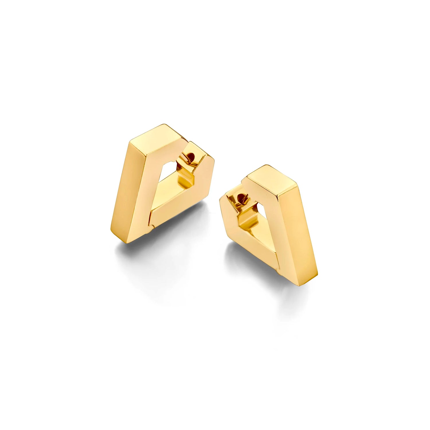 Brute Mini Earrings - yellow gold