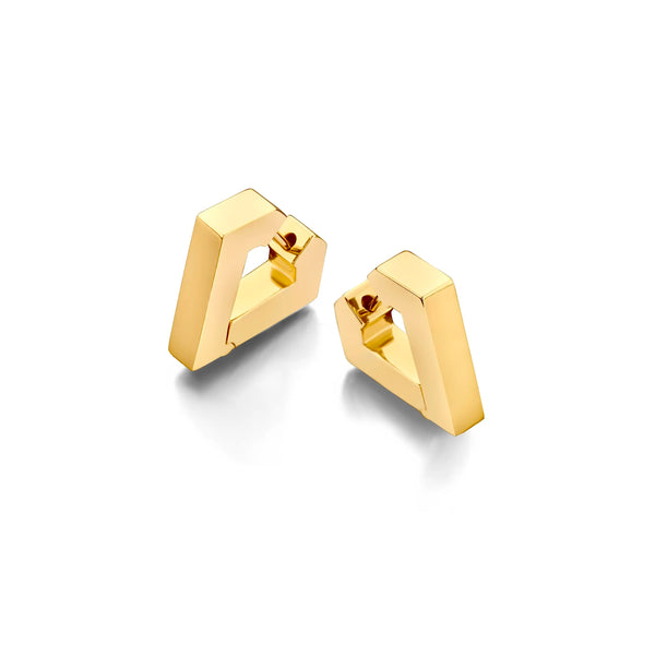 Brute Mini Earrings - yellow gold