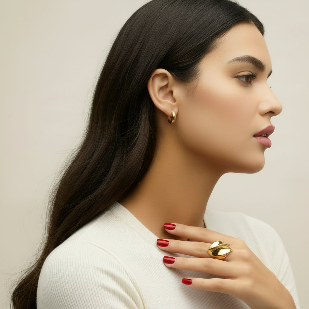 Dries Criel Flux Ring in gold