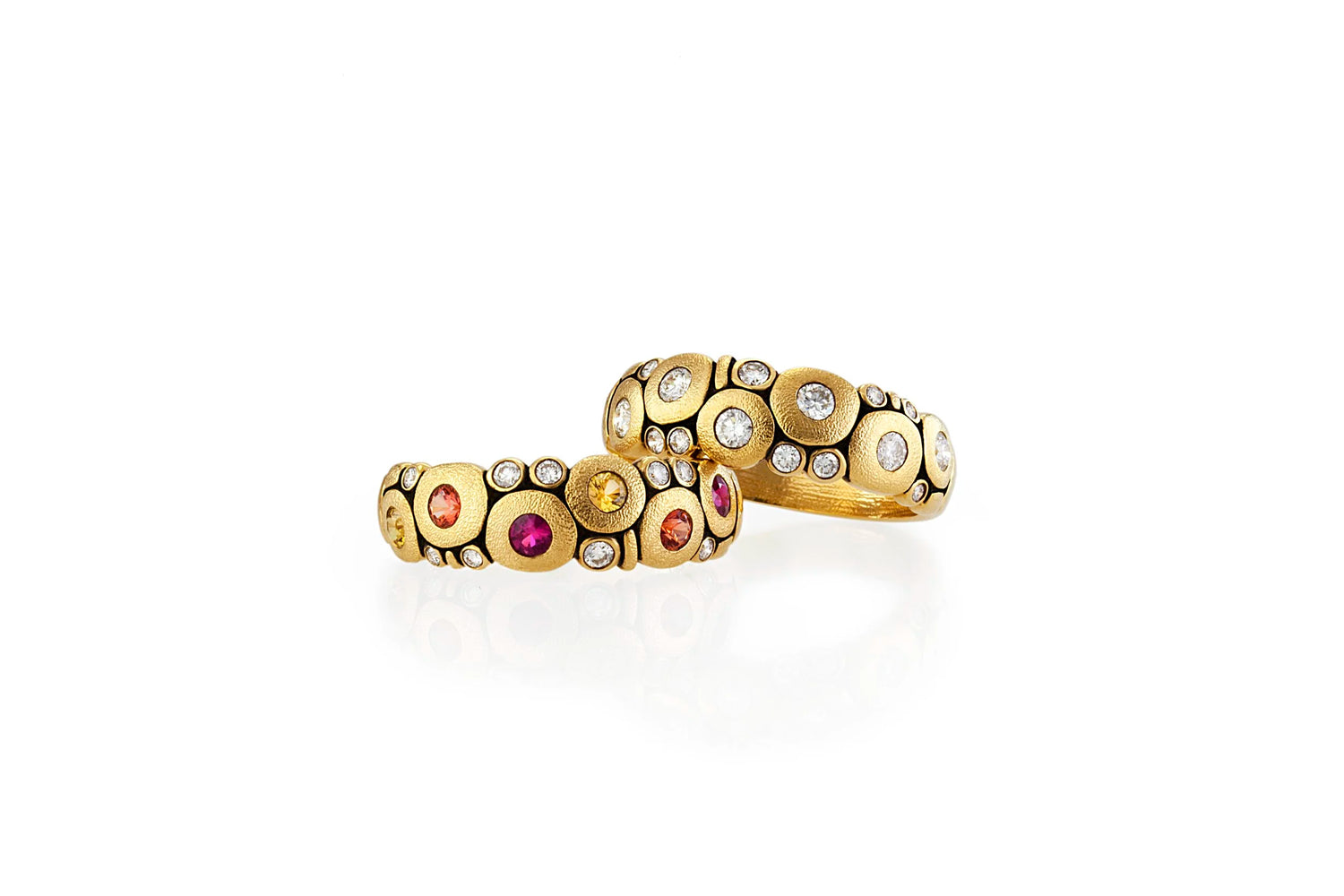R-122 Candy Ring with White Diamonds