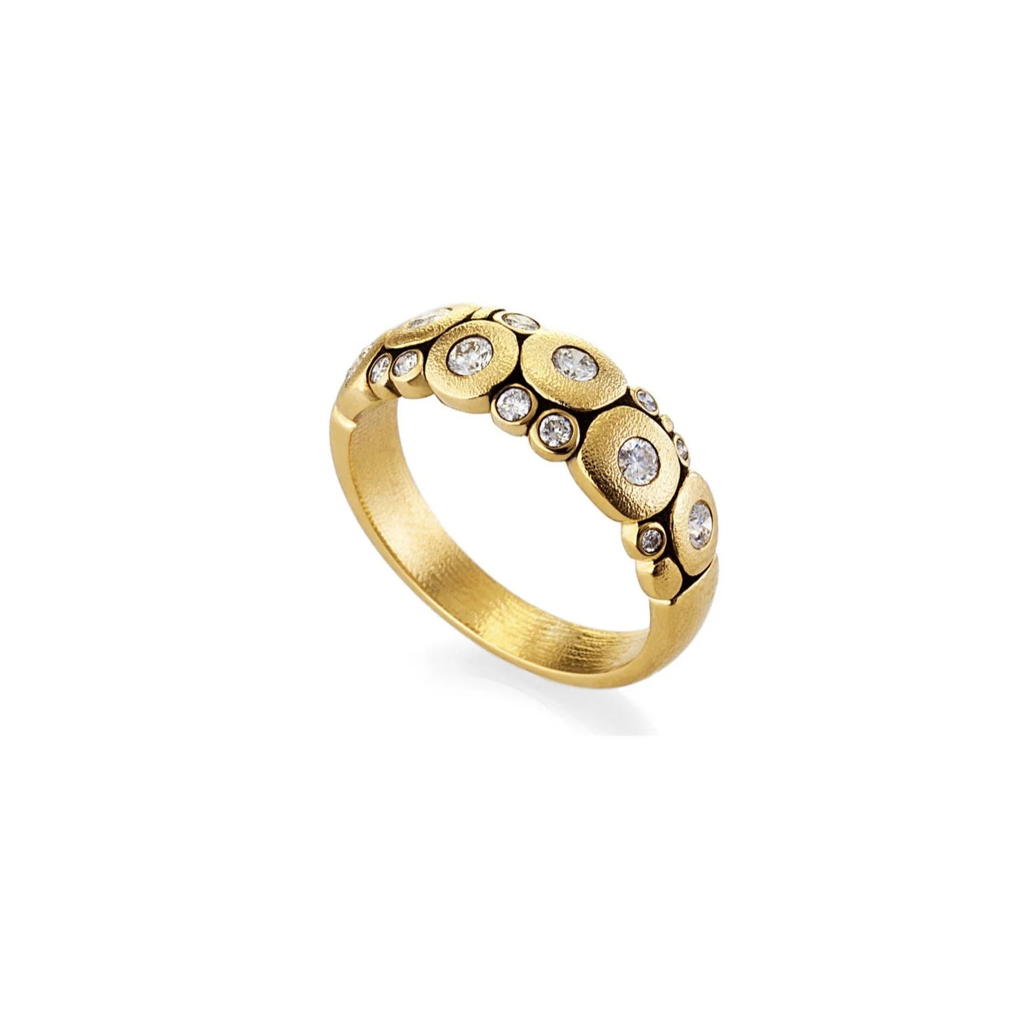 R-122 Candy Ring with White Diamonds
