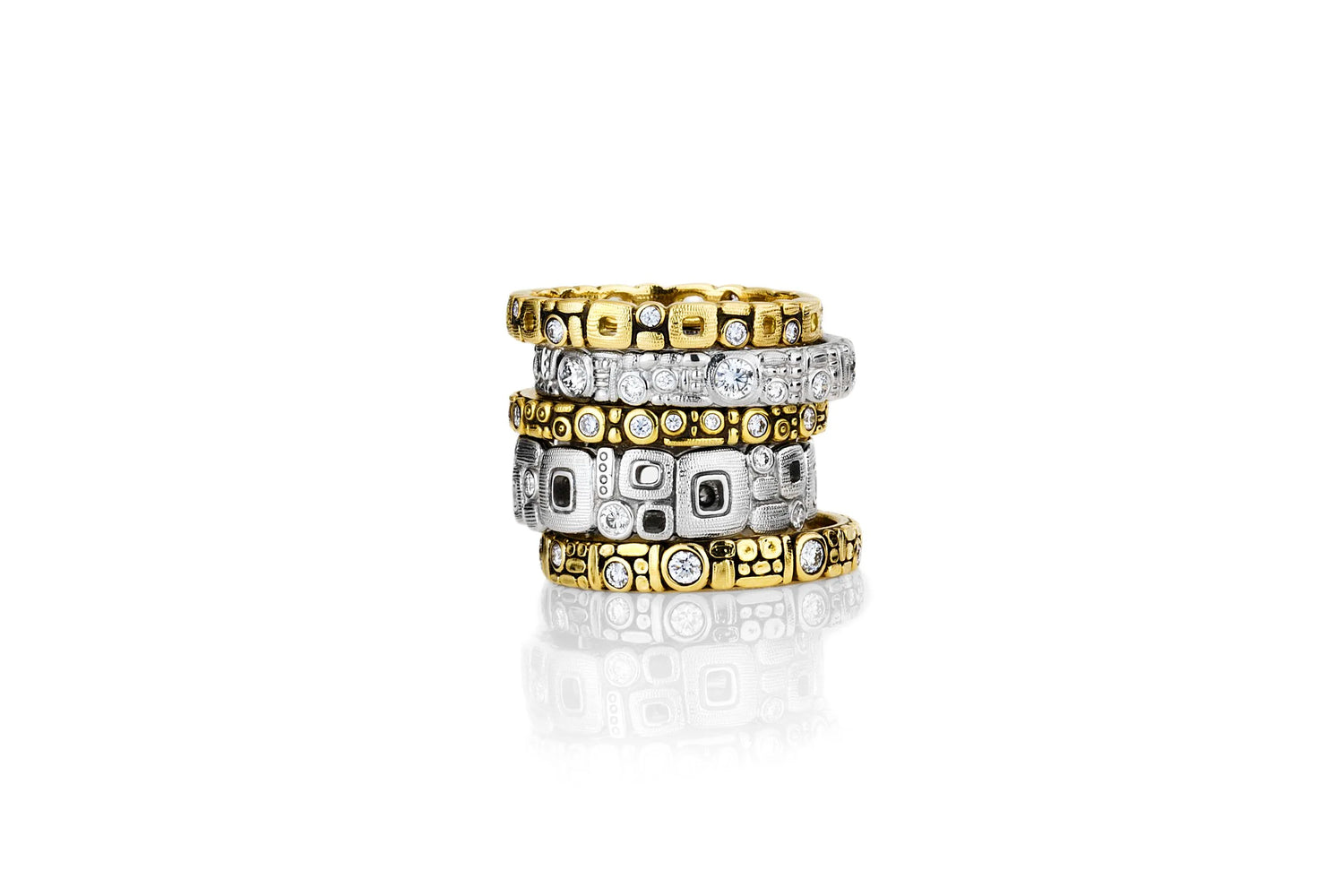 R-62 platinum and diamond band