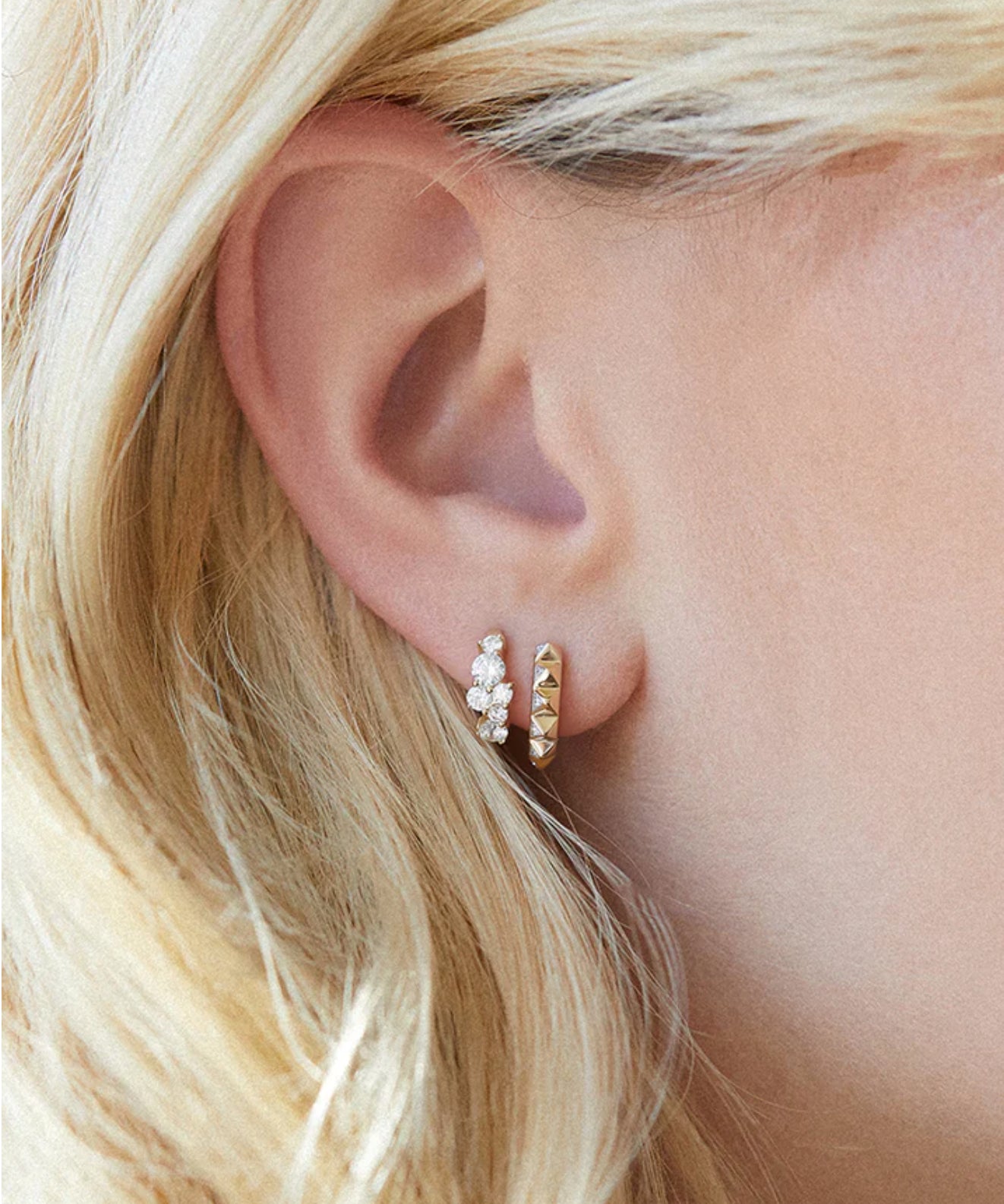 Cocktail Huggie Hoops