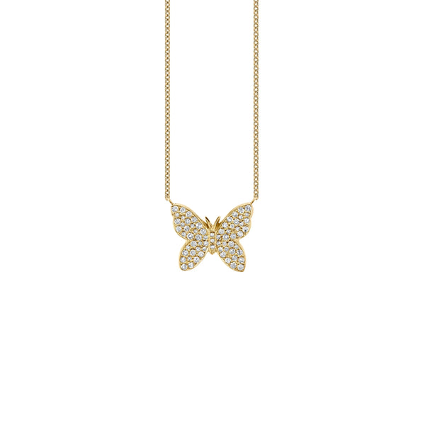 Pave Butterfly Necklace