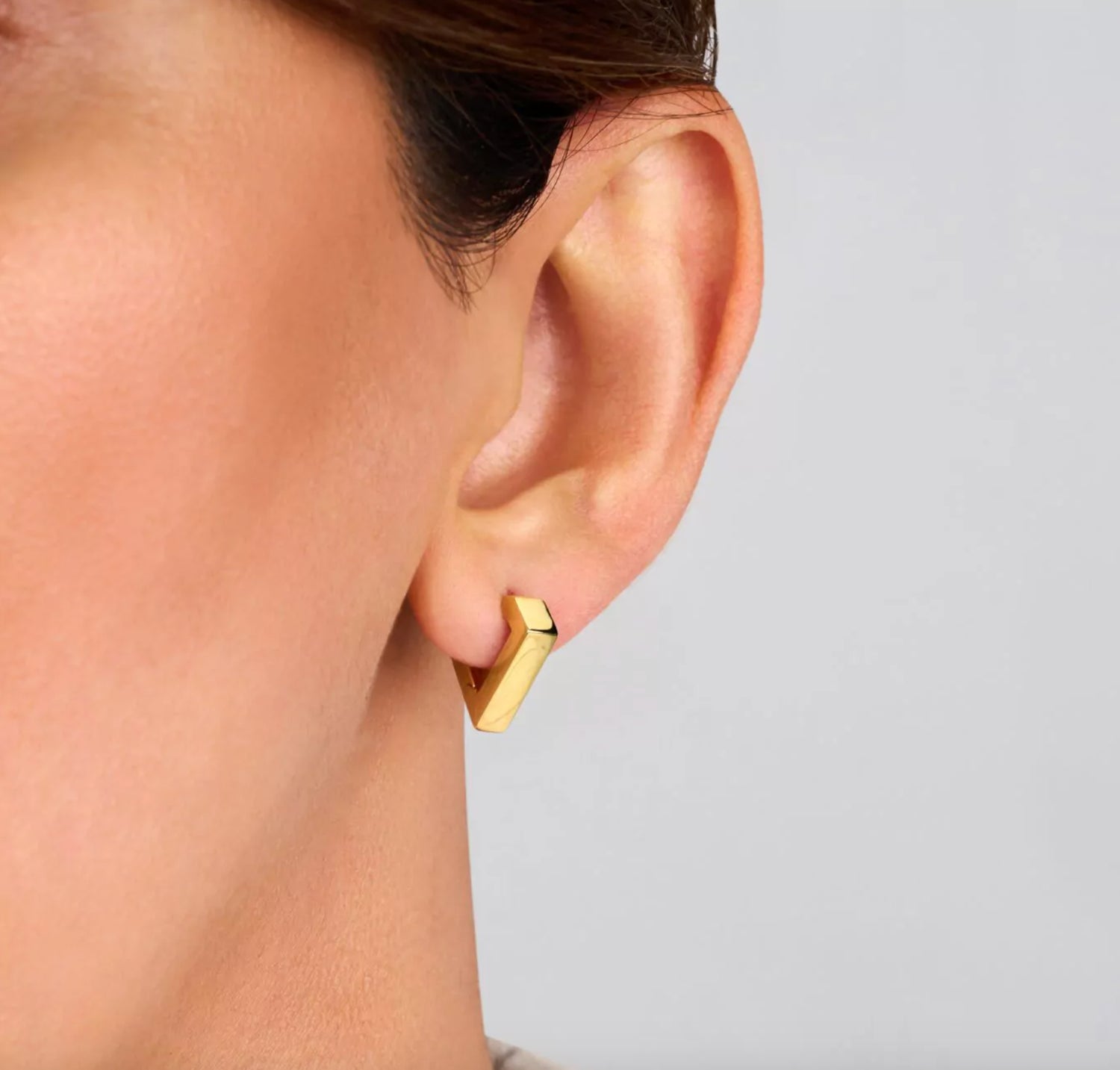 Brute Mini Earrings - yellow gold