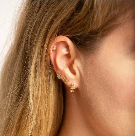 Tiny Butterfly Studs