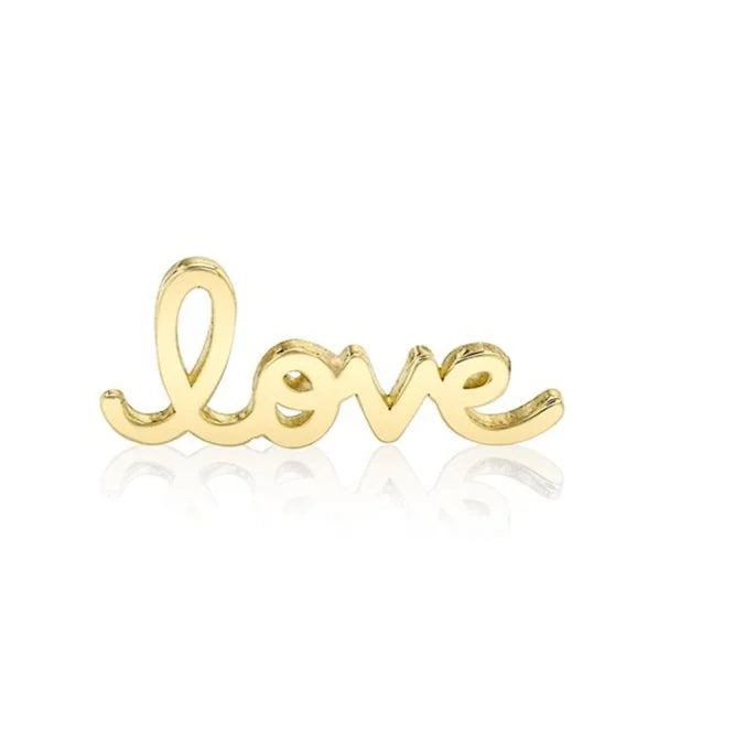 Tiny Pure Love Script Studs